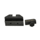 Night Fision Perfect Dot Night Sight Set w/Front, Square Rear, White Front w/Green Tritium, Black Rear w/Green Tr, Fits Glock 20/21/29/30/36/40/41, GLK-002-003-WGZG