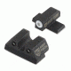Night Fision Perfect Dot Night Sight Set w/Front, U Rear, White Front w/Green Tritium, Black Rear w/Green Tr, Fits Sig Sauer 9mm &amp; .357 P-Series Pistols with #8, SIG-177-007-WGZG