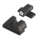 Night Fision Perfect Dot Night Sight Set w/Front, U Rear, White Front w/Green Tritium, Black Rear w/Green Tr, Fits Sig Sauer .40 S&amp;W &amp; .45 ACP Caliber P-Series , SIG-176-007-WGZG