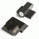 Night Fision Perfect Dot Night Sight Set w/Front, Square Rear, White Front w/Green Tritium, Black Rear w/Green Tr, Fits Smith &amp; Wesson M&amp;P/M&amp;P M2.0/SD9 VE/SD40 VE Mo, SAW-201-003-WGZG