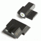 Night Fision Perfect Dot Night Sight Set w/Front, Square Rear, White Front w/Green Tritium, White Rear w/Green Tr, Fits Smith &amp; Wesson M&amp;P/M&amp;P M2.0/SD9 VE/SD40 VE Mo, SAW-201-003-WGWG