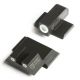 Night Fision Perfect Dot Night Sight Set w/Front, Square Rear, White Front w/Green Tritium, White Rear w/Green Tr, Fits Smith &amp; Wesson M&amp;P/M&amp;P M2.0/SD9 VE/SD40 VE Mo, SAW-201-003-WGWG