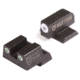 Night Fision Perfect Dot Night Sight Set w/Front, Square Rear, White Front w/Green Tritium, White Rear w/Green Tr, Fits Springfield XD/XDM/XD Mod. 2, SPR-226-003-WGWG