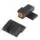 Night Fision Perfect Dot Night Sight Set w/Front, U Rear, Orange Front w/Green Tritium, Black Rear w/Green T, Fits Springfield XD/XDM/XD Mod. 2, SPR-226-007-OGZG