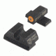 Night Fision Perfect Dot Night Sight Set w/Front, U Rear, Orange Front w/Green Tritium, Blank Rear, Fits Sig Sauer 9mm &amp; .357 P-Series Pistols with #8, SIG-177-014-OGZX