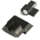 Night Fision Perfect Dot Night Sight Set w/Front, U Rear, White Front w/Green Tritium, Black Rear w/Green Tr, Fits Smith &amp; Wesson M&amp;P/M&amp;P M2.0/SD9 VE/SD40 VE Mo, SAW-201-007-WGZG