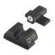 Night Fision Perfect Dot Night Sight Set w/Front, U Rear, White Front w/Green Tritium, Blank Rear, Fits Sig Sauer .40 S&amp;W &amp; .45 ACP Caliber P-Series , SIG-176-014-WGZX