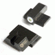 Night Fision Perfect Dot Night Sight Set w/Front, U Rear, White Front w/Green Tritium, Blank Rear, Fits Smith &amp; Wesson M&amp;P SHIELD .40/.45/9mm Models, SAW-202-014-WGZX
