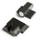 Night Fision Perfect Dot Night Sight Set w/Front, U Rear, White Front w/Green Tritium, Blank Rear, Fits Smith &amp; Wesson M&amp;P/M&amp;P M2.0/SD9 VE/SD40 VE Mo, SAW-201-014-WGZX