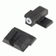 Night Fision Perfect Dot Night Sight Set w/Front, U Rear, White Front w/Green Tritium, Blank Rear, Fits Springfield XD-S &amp; XD-E, SPR-228-014-WGZX