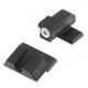 Night Fision Perfect Dot Night Sight Set w/Front, U Rear, White Front w/Green Tritium, Blank Rear, Fits Springfield XD-S &amp; XD-E, SPR-228-014-WGZX