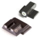 Night Fision Perfect Dot Night Sight Set w/Front, U Rear, White Front w/Green Tritium, White Rear w/Green Tr, Fits Smith &amp; Wesson M&amp;P SHIELD .40/.45/9mm Models, SAW-202-007-WGWG