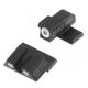 Night Fision Perfect Dot Night Sight Set w/Front, U Rear, White Front w/Green Tritium, White Rear w/Green Tr, Fits Springfield XD-S &amp; XD-E, SPR-228-007-WGWG