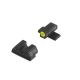 Night Fision Perfect Dot Night Sight Set w/Front, U Rear, Yellow Front w/Green Tritium, Black Rear w/Green T, Fits Sig Sauer .40 S&amp;W &amp; .45 ACP Caliber P-Series , SIG-176-007-YGZG