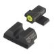 Night Fision Perfect Dot Night Sight Set w/Front, U Rear, Yellow Front w/Green Tritium, Blank Rear, Fits Sig Sauer .40 S&amp;W &amp; .45 ACP Caliber P-Series , SIG-176-014-YGZX