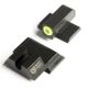 Night Fision Perfect Dot Night Sight Set w/Front, U Rear, Yellow Front w/Green Tritium, Blank Rear, Fits Smith &amp; Wesson M&amp;P/M&amp;P M2.0/SD9 VE/SD40 VE Mo, SAW-201-014-YGZX