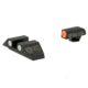 Night Fision Perfect Dot Night Sight Set w/Orange Front, Square Black Rear, w/Green Tritium, Glock 17/17L/19/22-28/31-35/37-39, GLK-001-003-OGZG