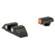 Night Fision Perfect Dot Night Sight Set w/Orange Front, Square Black Rear, w/Green Tritium, Glock 42/43, GLK-003-003-OGZG