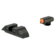Night Fision Perfect Dot Night Sight Set w/Orange Front, Square White Rear, w/Green Tritium, Glock 42/43, GLK-003-003-OGWG