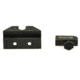 Night Fision Perfect Dot Night Sight Set w/Orange Front, U Black Rear, w/Green Tritium, Glock 17/17L/19/22-28/31-35/37-39, GLK-001-007-OGZG