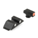 Night Fision Perfect Dot Night Sight Set w/Orange Front, U White Rear, w/Green Tritium, Glock 17/17L/19/22-28/31-35/37-39, GLK-001-007-OGWG