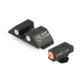 Night Fision Perfect Dot Night Sight Set w/Orange Front, U White Rear, w/Green Tritium, Glock 17/17L/19/22-28/31-35/37-39, GLK-001-007-OGWG