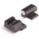 Night Fision Perfect Dot Suppressor Height Night Sight Set w/Front, Square Rear, White Front w/Green Tritium, Black Rear w/Green Tr, Suppressor Height S&amp;W M&amp;P/M&amp;P M2.0, SAW-203-003-WGZG