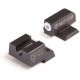 Night Fision Perfect Dot Suppressor Height Night Sight Set w/Front, Square Rear, White Front w/Green Tritium, Blank Rear, Fits Sig Sauer Suppressor Height P-Series Pistols, SIG-179-013-WGZX
