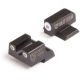 Night Fision Perfect Dot Suppressor Height Night Sight Set w/Front, Square Rear, White Front w/Green Tritium, White Rear w/Green Tr, Suppressor Height S&amp;W M&amp;P/M&amp;P M2.0, SAW-203-003-WGWG