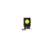 Night Fision Standard Height Fiber Optic Sight Set, Glock 17/19/45/48, Green Front, Black, GLK-001-163-175-GFZX
