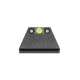 Night Fision Suppressor Height Night Sight Set, Glock 17/19/34, Yellow Front, Black, GLK-004-003-YGZG