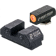 Night Fision Tritium Orange Ring Square Notch Night Sight Set, Taurus G3c, Black, TAU252003OGZG