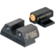 Night Fision Standard Height Night Sight Set, Tritium Orange Ring ''U'' Notch, FN 509, Black, FNH101007OGZG