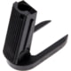 Nighthawk Custom Mainspring Housing, Officer Flat, Checkered 25 LPI w/Mag Well, Carbon, Fully Machined, SP0239