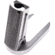 Nighthawk Custom Mainspring Housing, Officer Flat, Checkered 25 LPI w/Mag Well, Stainless, Fully Machined, SP0239-S