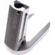 Nighthawk Custom Mainspring Housing, Officer Flat, Checkered 25 LPI w/Mag Well, Stainless, Fully Machined, SP0239-S