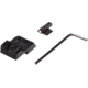 Nighthawk Custom Sight Kit Gold .150, Heinie Ledge Black Rear Sight, Novak Cut, KT01730