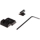 Nighthawk Custom Sight Kit Gold .200, Heinie Ledge Black Rear Sight, Novak Cut, SKI01739