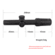 NightStar 1-6x24mm 30mm Tube Rifle Scope, First Focal Plane, Illuminated Reticle, Black, NS11038F2