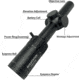 NightStar 1-8x24mm 30mm Tube Rifle Scope, Second Focal Plane, Illuminated Reticle, Black, NS11150R