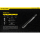 Nitecore MT06MD 180 Lumen Nichia 219B 2xAAA LED Penlight, Pupil Gauge, Black, 6952506404582