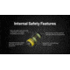 Nitecore NL169 950mAh Rechargeable 16340 Battery, Yellow, BAT-NITE-16340-NL169