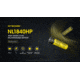 Nitecore NL1840HP 4000mAh Rechargeable 18650 Battery, Black/Yellow, 6952506496402