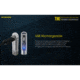 Nitecore TIKI 300 Lumen Rechargeable Keychain Flashlight, Transparent, 6952506405671