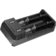 Nitecore UI2 Dual-Slot Intelligent USB Lithium-ion Battery Charger for 18650, 18350, 20700, 21700, Black, 6952506492923