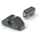 North Forest Arms Glock Slimline Tritium Dual Picture Sight, Chartreuse, 12003
