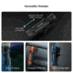 Olight Seeker 4 Pro CW, Rechargeable Handheld Flashlight, 4,600 Lumens, Black, Includes Holster, SEEKER4PROMTBKCW