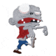 Oncore Targets Zombie Self-Healing Archery Target, Walking Kid, Gray/Red/Blue/Brown, Small, Z4