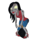 Oncore Targets Zombie Self-Healing Archery Target, Mom, Gray/Red/Blue/Brown, Large, Z6