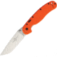 Ontario Knife RAT IA SP Linerlock A/O Orange Folding Knife, 3.63 satin finish AUS-8 stainless blade, Orange textured G10 handle, 8870OR